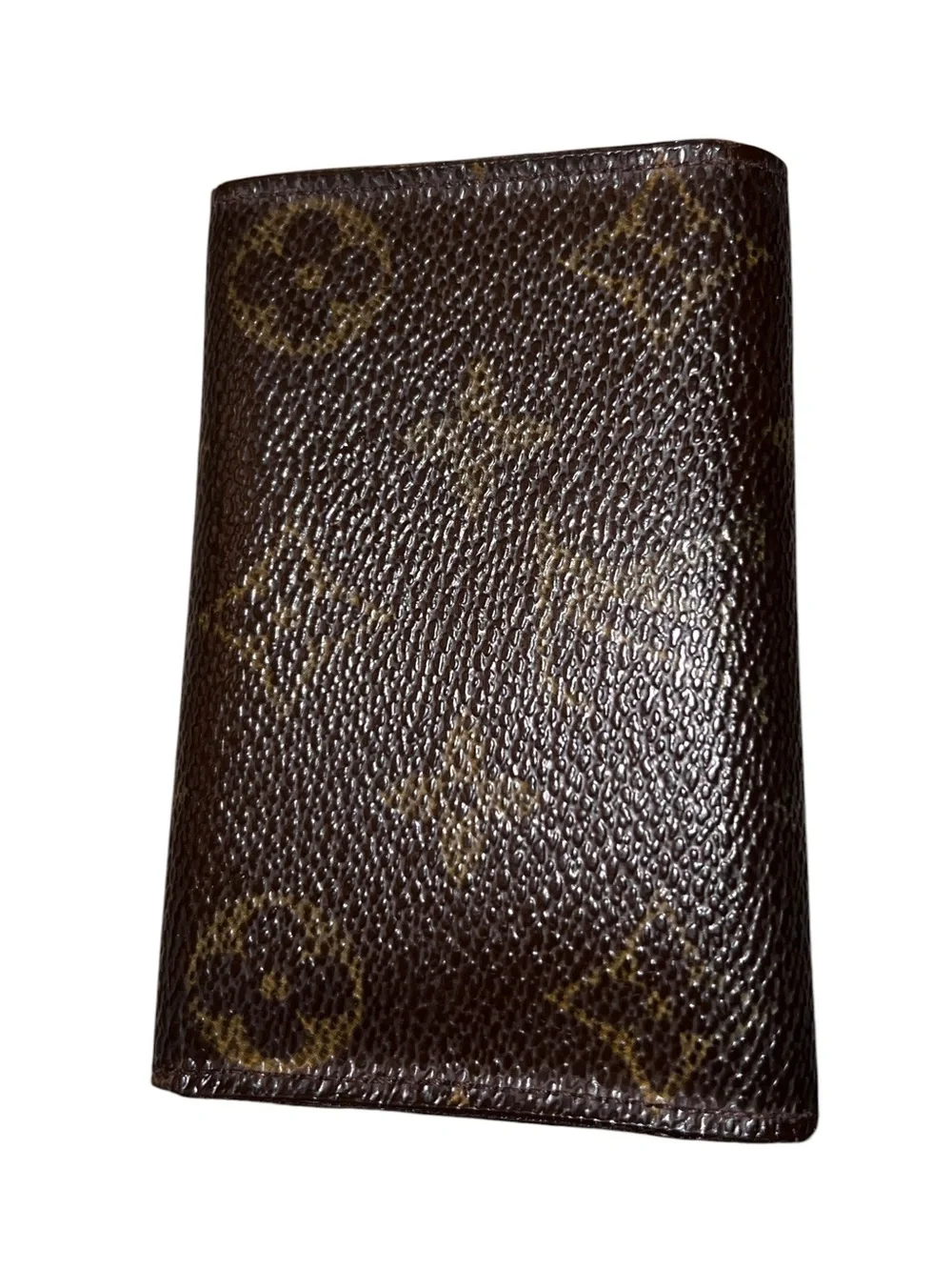 Louis Vuitton Brown Monogram Canvas Key & Card Holder with Gold Snap